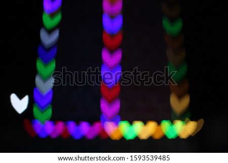 Blurry colorful of happy festival theme with bokeh. Beautiful background of New year Christmas ceremony. 2020 Newyear and Christmas is coming.

