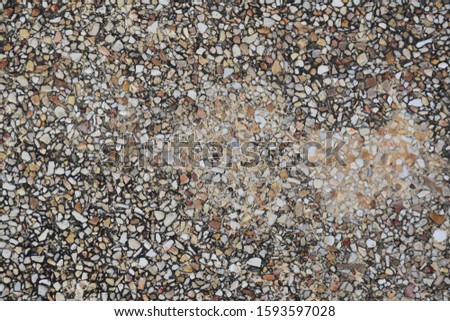 Sand and stone marble on the floor pattern.