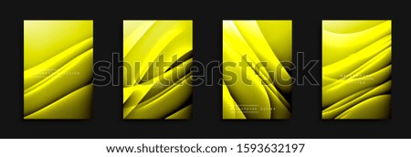 Wave covers set with fluid gradients. Dynamic trendy abstract background with flowing wavy lines. Vector Illustration For Wallpaper, Banner, Background, Card, Book Illustration, landing page, cover