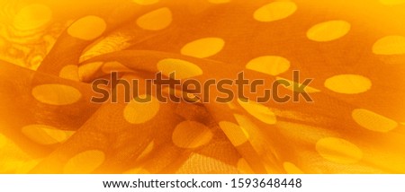 Background texture, decorative ornament, red polka dot fabric in white polka dots, round dots on fabric, shaped like or approximately like a circle or cylinder.