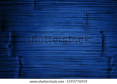 Classic blue Pantone 2020 color toned board wood texture.