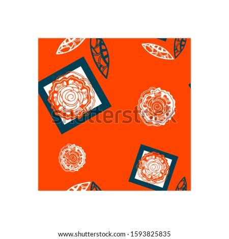 peony vector pattern for thematic design