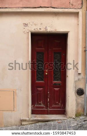 old wooden door in Portugal