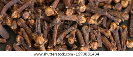 Natural clove spice for large banner background