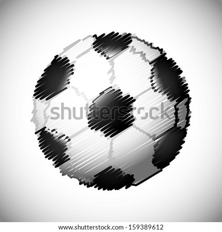 soccer design over gray  background  vector illustration
