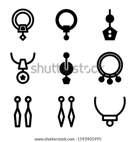 jewelry icon isolated sign symbol vector illustration - Collection of high quality black style vector icons
