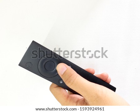 Remote control with isolated on white background
