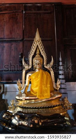 Buddha images in Wat Phra Singh, Chiang Mai, Thailand