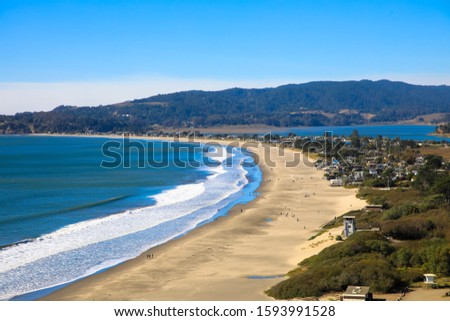 Muir Beach in Western Marin County, California, USA Royalty-Free Stock Photo #1593991528