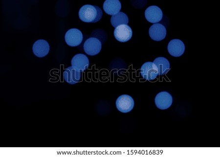 black and blue bokeh lights 