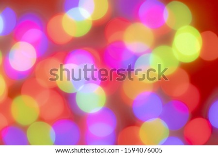Lamp light blurred, Abstract bokeh background