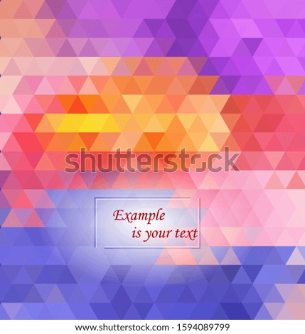 Abstract geometric colorful pattern for background. Decorative backdrop can be used for wallpaper, pattern fills, web page background, surface textures