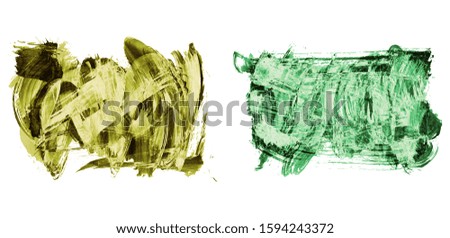 Set of brush stroke and texture. Grunge vector abstract hand - painted element. Underline and border design.