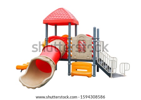 Children's playground in a park built for the development of people and Entertainment

