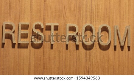 Acrylic Office sign on wooden door