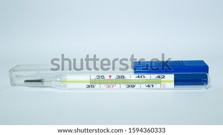 A thermometer is a device used to measure temperature, or change in temperature.