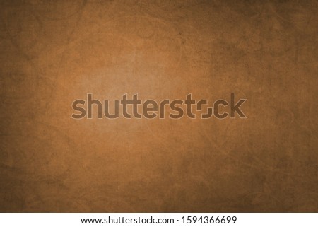 Golden Brown paper texture background. Black blank page