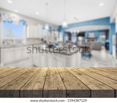 Table Top And Blur Interior of Background
