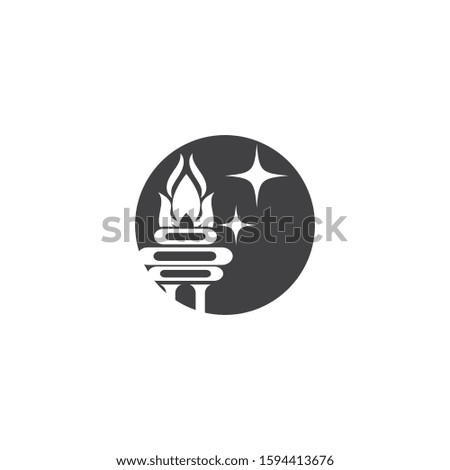 Torch  Logo Template vector symbol nature