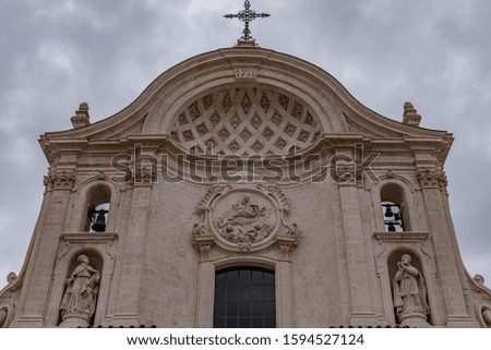 L'Aquila, Abruzzo. Church of Santa Maria del Suffragio, also known as the Church of the Holy Souls.