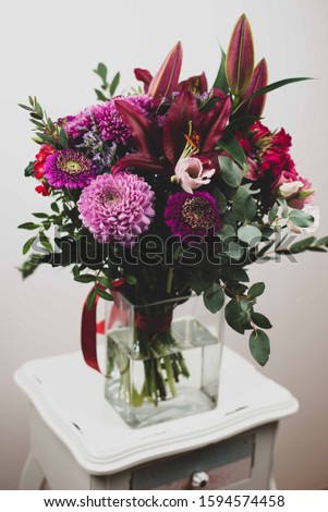 Beautiful floral bouquet of different flowers