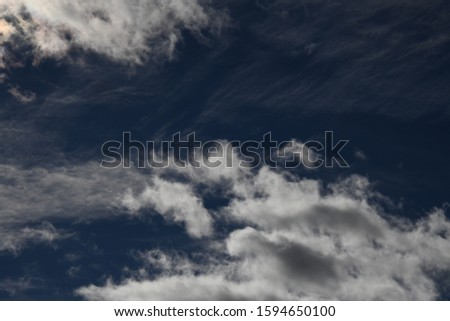 Clouds in the Spanish sky in the province of Alicante, Costa Blanca, Spain