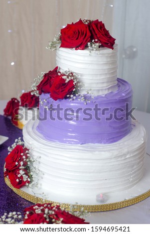 delicious cake for wedding or birthday