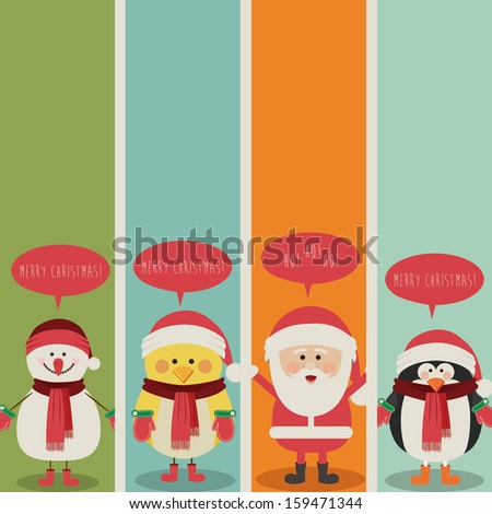 christmas design over colorful  background vector illustration 