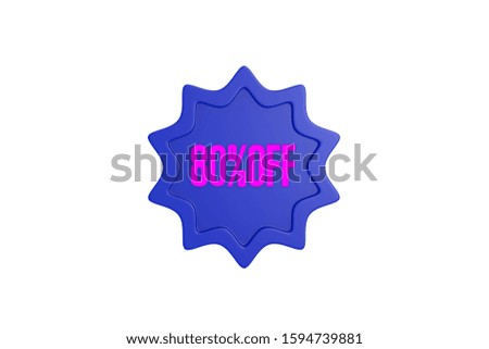 80 percent off 3d sign in pink color with blue isolated on white background, 3d illustration.