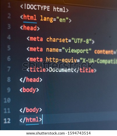 HTML Code Website frontend development CSS