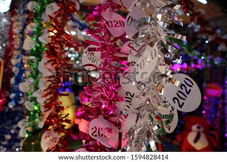 Happy New Year 2020 with beautiful decorations