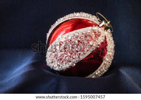 Beautiful New Year 's ball on a dark background