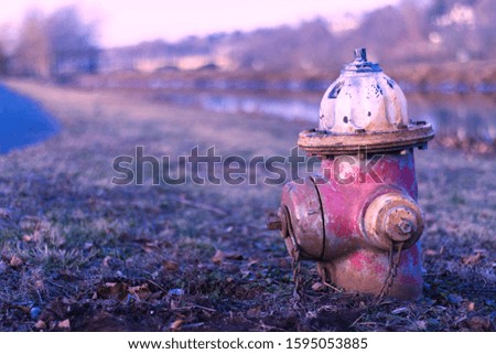 The lonely crocked fire hydrant