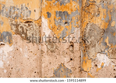 old stucco wall background, down town