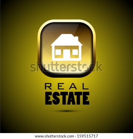 Real estate icon. Eps 10 illustration 