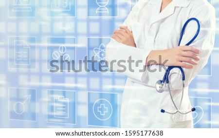 Doctor woman face not visible