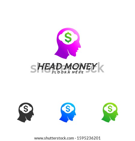 Think Money logo design template vector. Emblem symbol Icon.