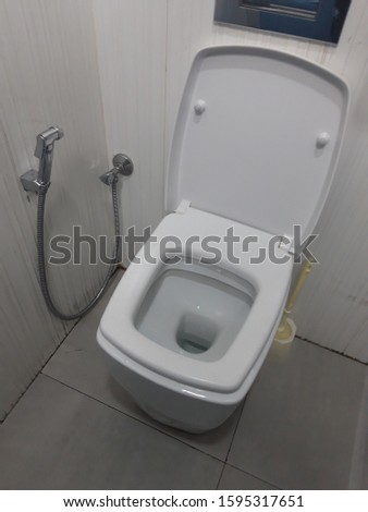 close up of WC toilet image