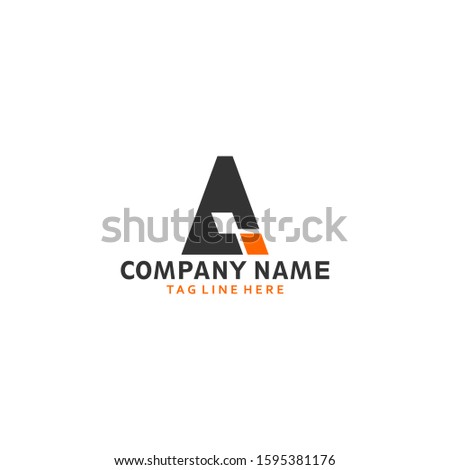 Letter A logo Design. Flat Illustration of Letter A vector. 