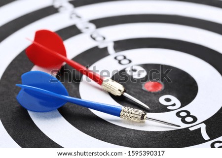 Background of dartboard with darts