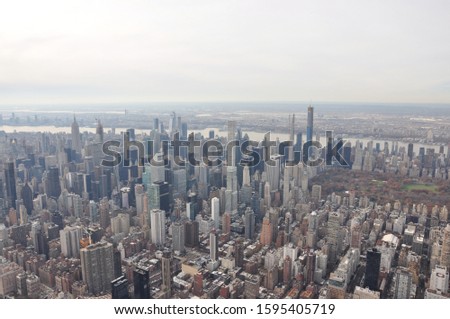 New York City Skyline Aerial View
