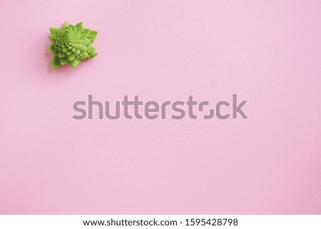 romanesco cauliflower cabbage (delicious vegetable, vitamins diet food) menu concept. food background. top view. copy space