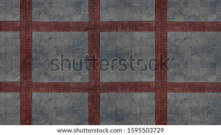 Gray tiles in square pattern as pavement texture.