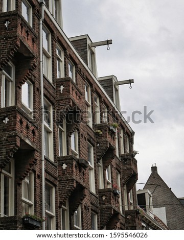 Old harbor houses in Amsterdam
