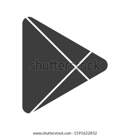 Abstract modern triangular abstract logo design.  Royalty-Free Stock Photo #1595622832