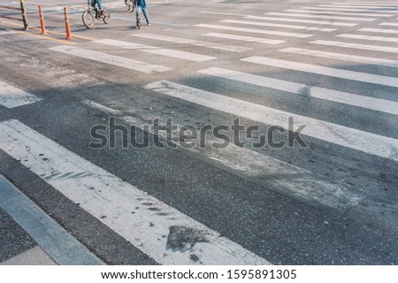 Cycling Children Using Pedestrian Crossing