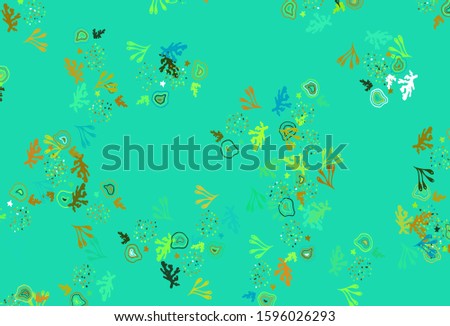 Light Multicolor vector texture with abstract forms. Colorful chaotic forms with gradient in modern style. Background for a cell phone.