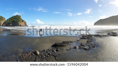 New Zealand beach auckland waves