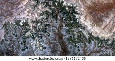 Pine, abstract photography of the deserts of Africa from the air, aerial view of desert landscapes, Genre: Abstract Naturalism, from the abstract to the figurative, contemporary photo art