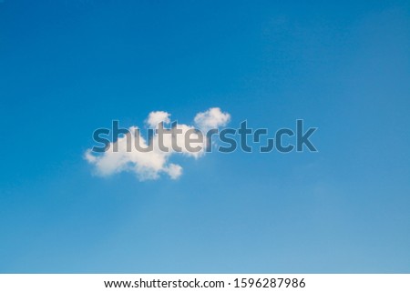 Sky cloud, beautiful clouds minimal in the blue sky 